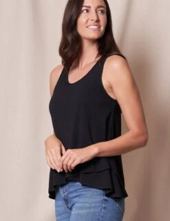 Bamboo / Organic Cotton Layered Tank - Black 6 Bamboo / Organic Cotton Layered Tank - Black -Sivana Spirit Shop sivana bambboo organic cotton double layer tank 32786575687863 8842e409 a937 4d05 84a6 98075df93526