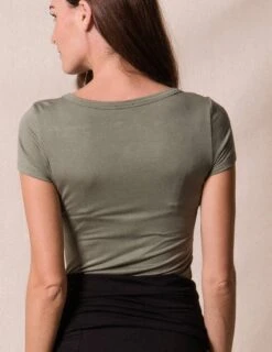 Bamboo Close Fit Tee - Sage -Sivana Spirit Shop sivana bamboo close fit tee 32074599235767