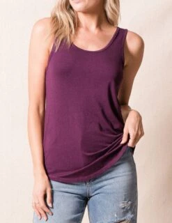 Bamboo / Organic Cotton Hi-Low Tank -Sivana Spirit Shop sivana bamboo hi low tank 31914829054135