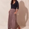 Bamboo Maxi Skirt - Mocha