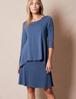 Bamboo / Organic Cotton Knee Length Skirt -Sivana Spirit Shop sivana bamboo organic cotton knee length skirt 32723287769271