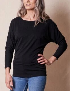 Bamboo/Organic Cotton Long Sleeve Dolman Top -Sivana Spirit Shop sivana bamboo organic cotton long sleeve dolman top 32649806938295