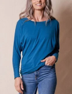 Bamboo/Organic Cotton Long Sleeve Dolman Top -Sivana Spirit Shop sivana bamboo organic cotton long sleeve dolman top 32649813852343