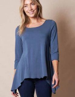 Bamboo / Organic Cotton Sharkbite Tunic - Small And Large Only