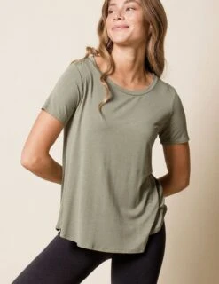 Bamboo Relaxed Tee - Sage