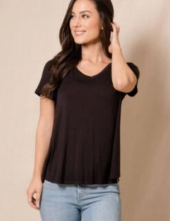 Bamboo V-Neck Tee -Sivana Spirit Shop sivana bamboo v neck tee 30871009231031