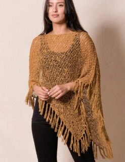 Handwoven Riva Knit Fringe Poncho -Sivana Spirit Shop sivana handwoven riva knit fringe poncho 31937837334711