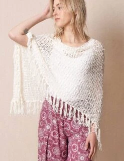 Handwoven Riva Knit Fringe Poncho -Sivana Spirit Shop sivana handwoven riva knit fringe poncho 32659946799287