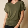 Bamboo Dolman Tunic - Olive