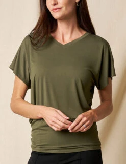 Bamboo Dolman Tunic - Olive -Sivana Spirit Shop sivana01295597 final