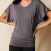 Bamboo Dolman Tunic - Grey