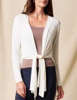 Bamboo Yoga Wrap - Soft White