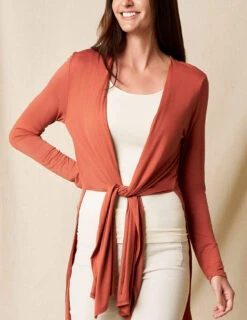 Bamboo Yoga Wrap - Rust