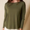 Bamboo Dolman Long Sleeve Tee - Olive