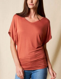 Bamboo Dolman Tunic - Rust -Sivana Spirit Shop sivana01296399 final