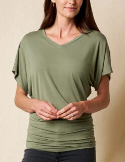 Bamboo Dolman Tunic - Sage -Sivana Spirit Shop sivana01296443 final