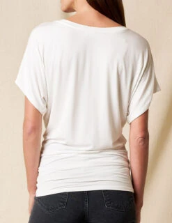 Bamboo Dolman Tunic - Soft White -Sivana Spirit Shop sivana01296483 final