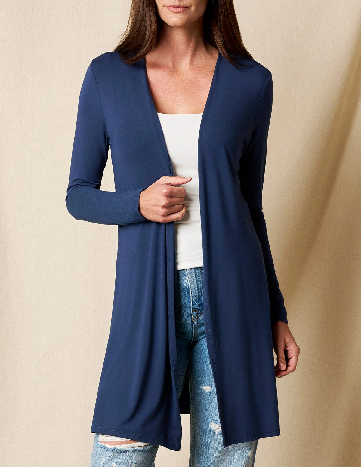 Bamboo Yoga Wrap - Navy 1 Bamboo Yoga Wrap - Navy