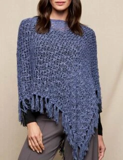 Handwoven Riva Knit Fringe Poncho -Sivana Spirit Shop sivana02131645 final