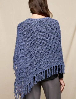 Handwoven Riva Knit Fringe Poncho -Sivana Spirit Shop sivana02131652 final