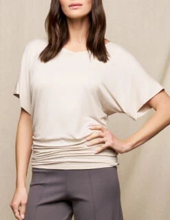 Bamboo Dolman Tunic - Sandshell