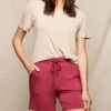 Bamboo Sleep Shorts - Burgundy Rose